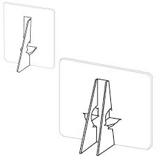Adhesive Acrylic Easel Back